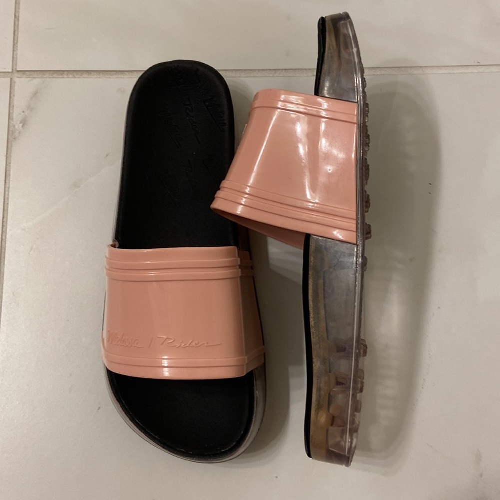 Melissa Rider Open Toe Slides - Picture 3 of 6